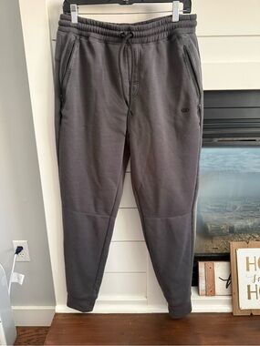 Legend Men's Dark Gray Jogger Sweatpants - Casual Comfort zipper pockets Large